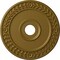 Ekena Millwork Wreath Ceiling Medallion (Fits Canopies up to 6"), Hand-Painted Gold, 21 1/8"OD x 3 5/8"ID x 7/8"P CM21WRGLS - alternate 1